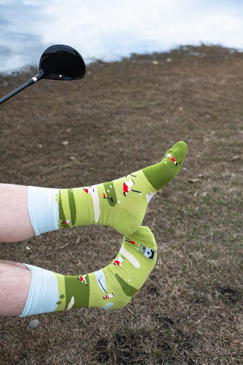 Herrstrumpor | Golf Scene | Friday Sock Co Omaka Strumpor | Golfare | Golf | Golfbana | Golftema Presenter | Golfstrumpor bild 4