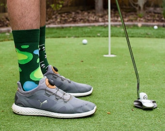 Golf Socks | Friday Sock Co Mismatched Socks | Golf Gift for Him | Boyfriend Christmas Gifts | Man Sock | Dad Socks | Cool Socks | Golf Gift