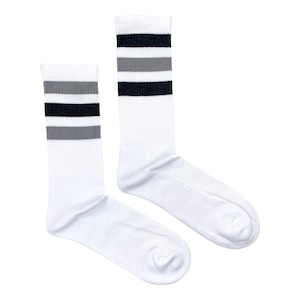 Men&#39;s Athletic Socks | Unlock | Friday Sock Co Mismatched Socks | Sport Crew Socks | Striped Socks | Tube Socks | Athletic Striped Socks