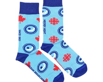 Men's CBC Hockey Night in Canada Socks | Friday Sock Co Mismatched Socks | Gifts for Him | Fun Socks