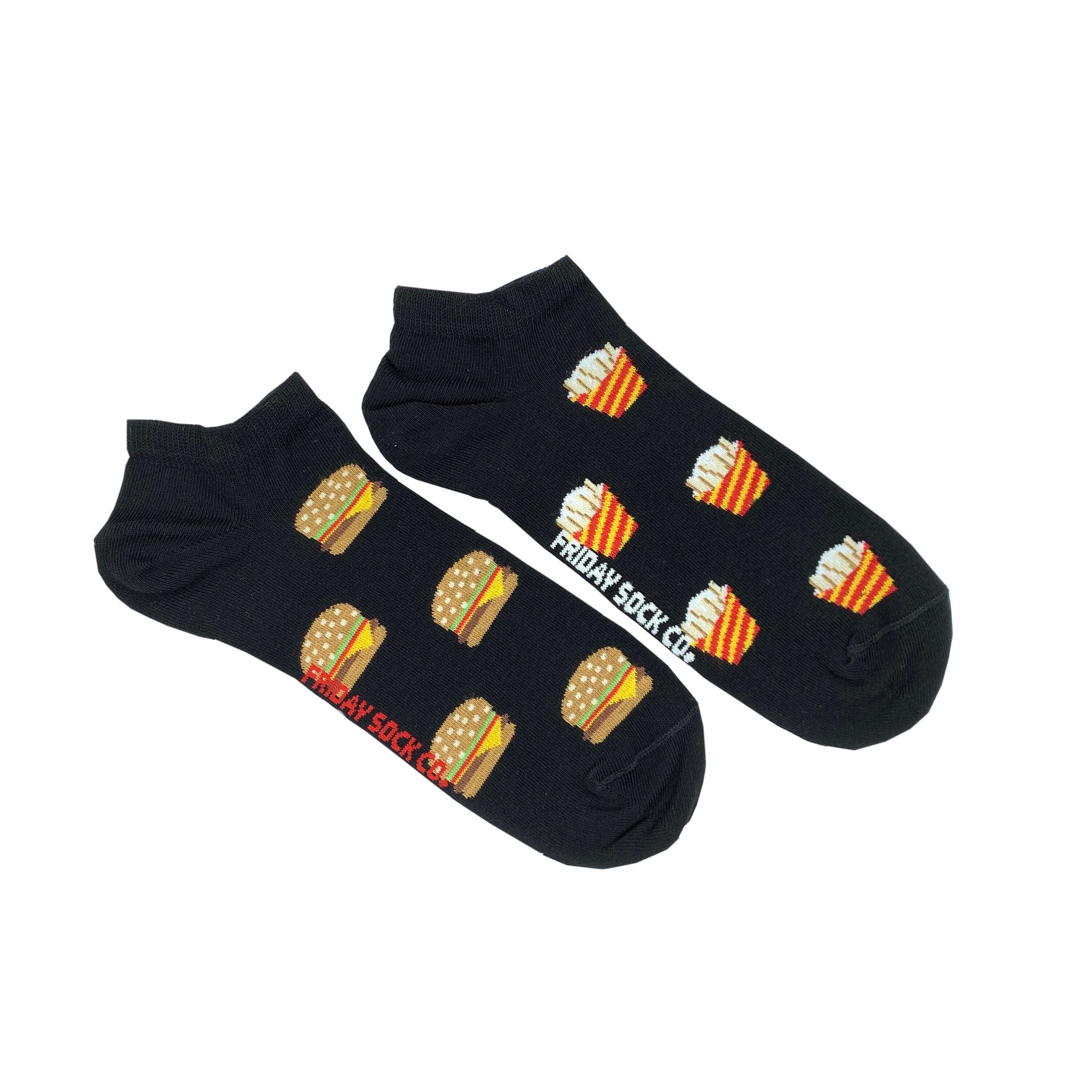 Men's Ankle Socks Burger & Fries Friday Sock Co. Etsy Australia