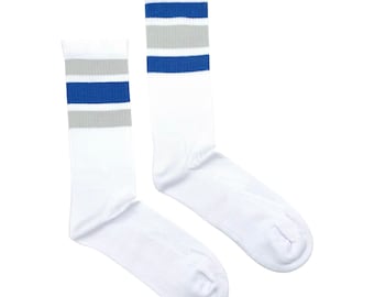 Calcetines deportivos para hombre / Focus / Calcetines desiguales Friday Sock Co / Calcetines deportivos de tripulación / Calcetines a rayas / Calcetines de tubo / Calcetines deportivos a rayas