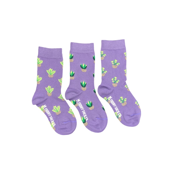 Kid's Socks | Plants | Friday Sock Co Mismatched Socks | Organic Cotton | Fun Socks | Crazy Socks | Cool Socks | Funky Socks | Cute Socks