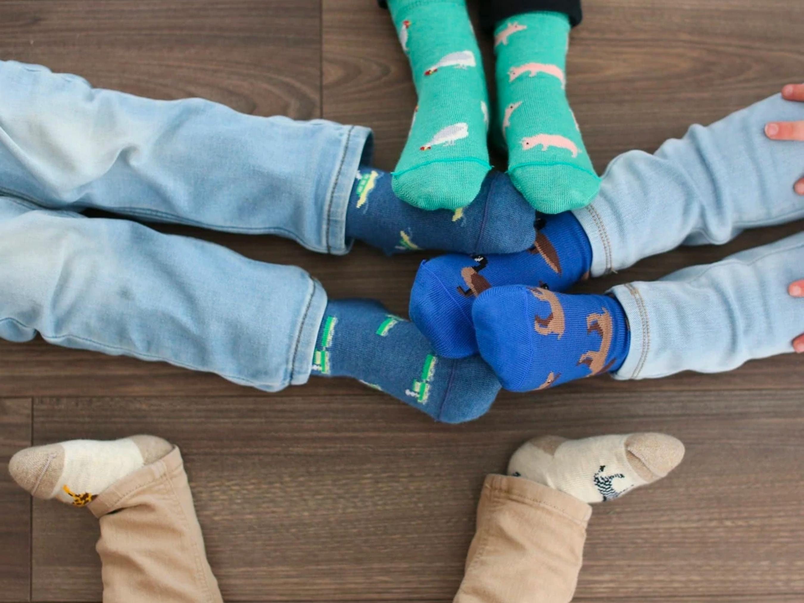 Kid's Socks Planes Trains & Boats Friday Sock Co Etsy