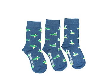 Kid's Socks | Planes, Trains, & Boats | Friday Sock Co Mismatched Socks | Organic Cotton | Travel Socks | Gift Ideas | Cools Socks