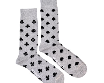 Men's Clubs & Spades Socks | Purposely Mismatched | Great Gift