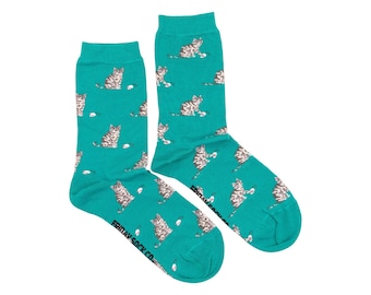 Women’s Socks | Cat & Mouse | Friday Sock Co Mismatched Socks
