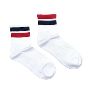 Women’s Athletic Socks | Classic | Friday Sock Co Mismatched Socks | Sports Crew | Striped Socks | Tube Socks | Athletic Striped Socks