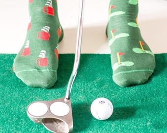 Men&#39;s Socks | Golf | Friday Sock Co. Mismatched Socks | Sports Socks | Gift for Golf Lover | Hobby Socks | Golf Lover Socks | Fathers Day