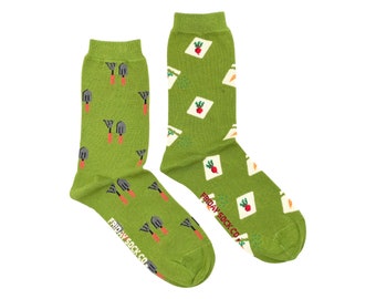 Women’s Socks | Gardening | Friday Sock Co Mismatched Socks | Summer Socks | Gardening Gifts | Mother's Day | Gifts For Her | Grandma Gift