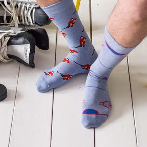 Men&#39;s Hockey Player & Rink Socks | Friday Sock Co. | Mismatched Socks | Hockey Socks | Sports Socks | NHL | Hockey Gift