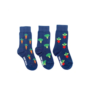 Kid's Socks | Broccoli & Carrot Socks | Friday Sock Co Mismatched Socks | Organic Cotton | Veggie | Veg Socks | Food Socks | Crazy Socks