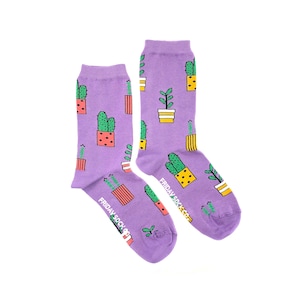 Women's Socks | Plants | Friday Sock Co Mismatched Socks | Cactus Socks | Succulents | Garden Socks | Plant Lover Gift | Planting Socks