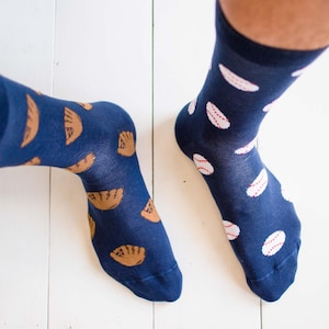 Herrstrumpor | Baseboll | Friday Sock Co. Omaka strumpor | Basebollfanpresent | Sportstrumpor | Basebollhandske | MLB-strumpor | Roliga sportstrumpor