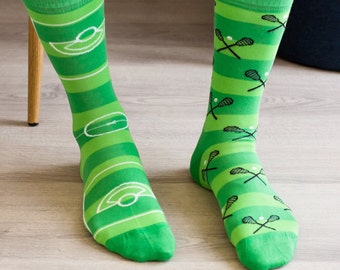 Lacrosse Socks | Friday Sock Co. | Mismatched Socks | Boyfriend Gifts | Sports Socks | Thoughtful Gifts for Men | Lacrosse