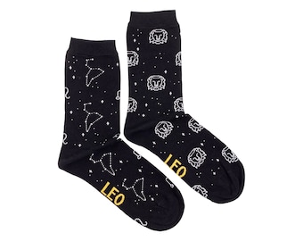 Women's Socks | Leo | Friday Sock Co Mismatched Socks | Star Sign | Astrological Sign | Birthday | Horoscope