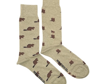 Men&#39;s Socks | Beaver & Log | Friday Sock Co. Mismatched Socks | Dam Socks | Canadian Socks | Canada Day Socks | Animal Socks | Forest Socks