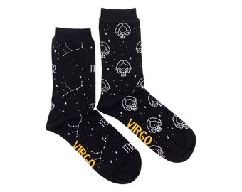 Women's Socks | Virgo | Friday Sock Co Mismatched Socks | Star Sign | Astrological Sign | Birthday | Horoscope