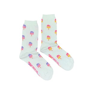 Women&#39;s Socks | Popsicle | Friday Sock Co Mismatched Socks | Summer Socks | Frozen Socks | Fun Summer Gift | Treat Socks | Dessert Socks