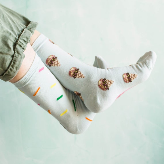 Chaussettes pour femmes Cr me glac e et saupoudrages Friday Sock