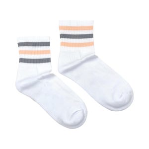 Women’s Athletic Socks | Refresh | Friday Sock Co Mismatched Socks | Sports Crew | Striped Socks | Tube Socks | Athletic Striped Socks