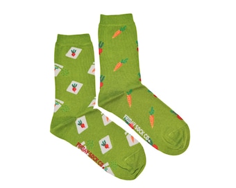 Women's Veggie & Seed Socks | Purposely Mismatched | Great Gift