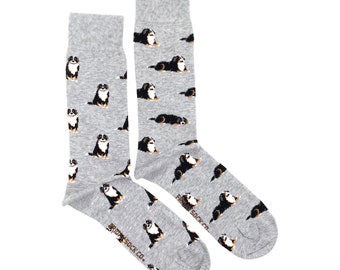 Men’s Socks | Bernese Mountain Dog | Friday Sock Co Mismatched Socks | Dog Socks | Dog Lover | Cute Socks