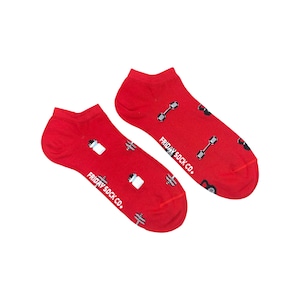 Men&#39;s Ankle Socks | Water Bottle & Weights | Friday Sock Co. Mismatched Socks | Gym Socks | Fitness Gifts | Workout Clothes | Gym Lover