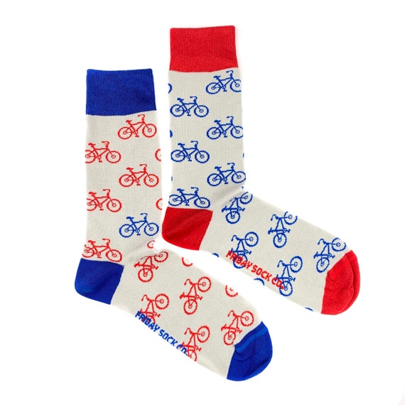 Mens socks Bicycle Socks Bike Socks Funky Socks Fun | Etsy