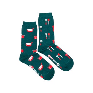 Women’s Socks | Spatula & Pot | Friday Sock Co Mismatched Socks | Cooking Socks | Chef Socks | Kitchen Socks | Gift For Cook | Cooking Gift