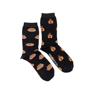 Damensocken | Ahornsirup & Pfannkuchen | Freitag Sock Co Mismatched Socken | Foodie Geschenk | Frühstück Essen | Geschenke für Sie | Kanadisch | Niedlich