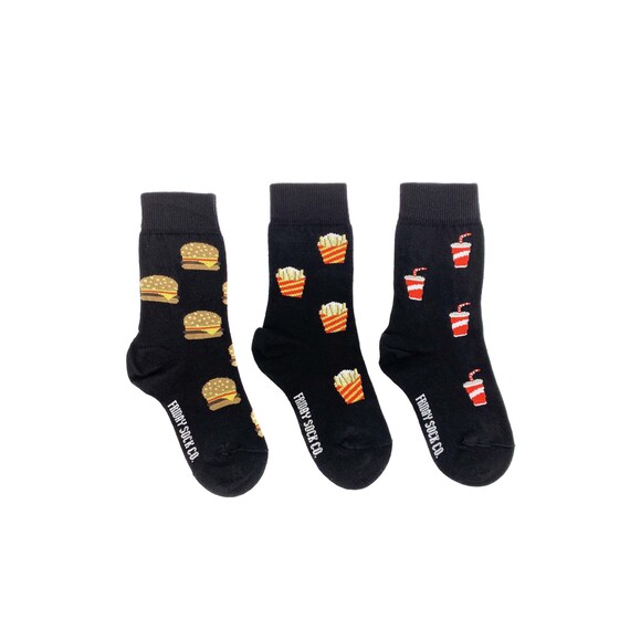 Burger Fries and Soda Kids Socks Burger Fries and Soda Kids Socks