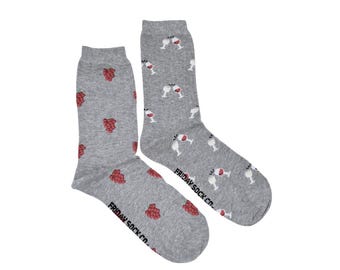 Women's Limited Edition Red Wine Socks | Purposely Mismatched | Great Gift