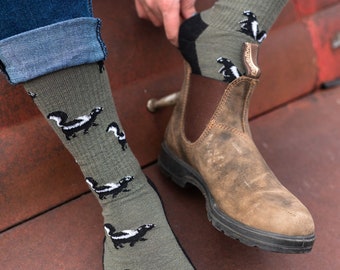 Calzini di lana da donna / Skunk / Calzini spaiati Friday Sock Co / Lana Merino / Calzini comodi / Calzini da esterno