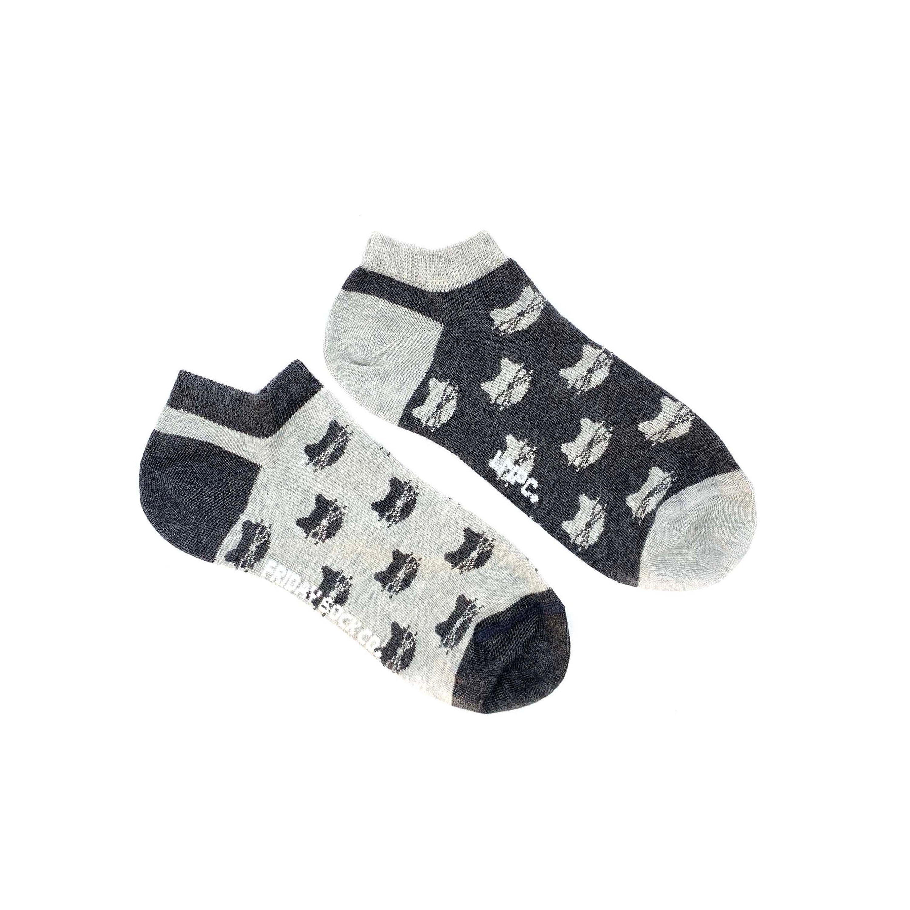 grey cat socks