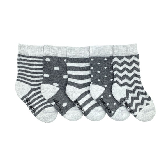 Infant Socks Stripes & Dots Mismatched Socks Crazy Socks | Etsy