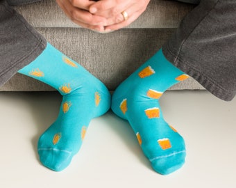 Beer & Wheat Socks | Friday Sock Co. | Mismatched Socks | Craft Beer | Beer Lover Gift | Alcohol Socks