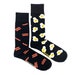 Mens Socks | Bacon and Eggs | Friday Sock Co Mismatched Socks | Fun Socks for Men | Bacon Gifts | Gifts for Dad | Premium Socks | Breakfast 