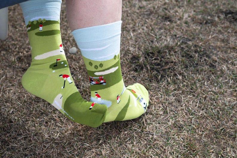 Herrstrumpor | Golf Scene | Friday Sock Co Omaka Strumpor | Golfare | Golf | Golfbana | Golftema Presenter | Golfstrumpor bild 6