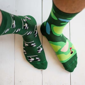 Golfsokken | Niet-overeenkomende sokken Friday Sock Co | Golfcadeau voor hem | Kerstcadeaus vriendje | Herensokken | Dad-sokken | Coole sokken | Golfcadeau