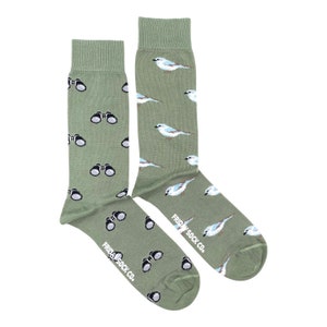 Bird Watching | Men's Socks | Friday Sock Co Mismatched Socks | Nature Lover Gift | Binoculars | Bird Calling Socks | Bird Socks