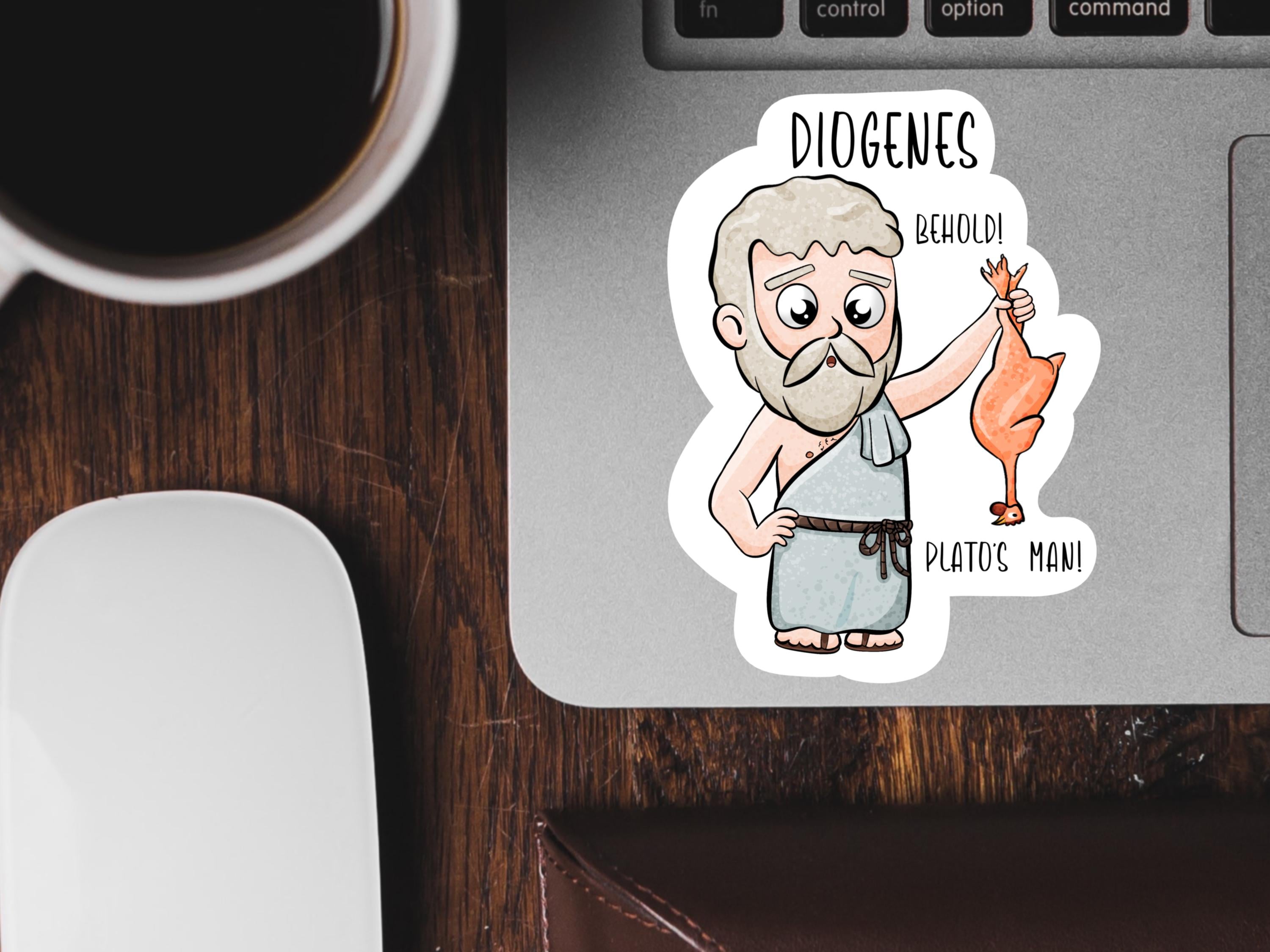 Diogenes the Cynic | Behold! Plato’s Man | Philosophy Sticker - Etsy