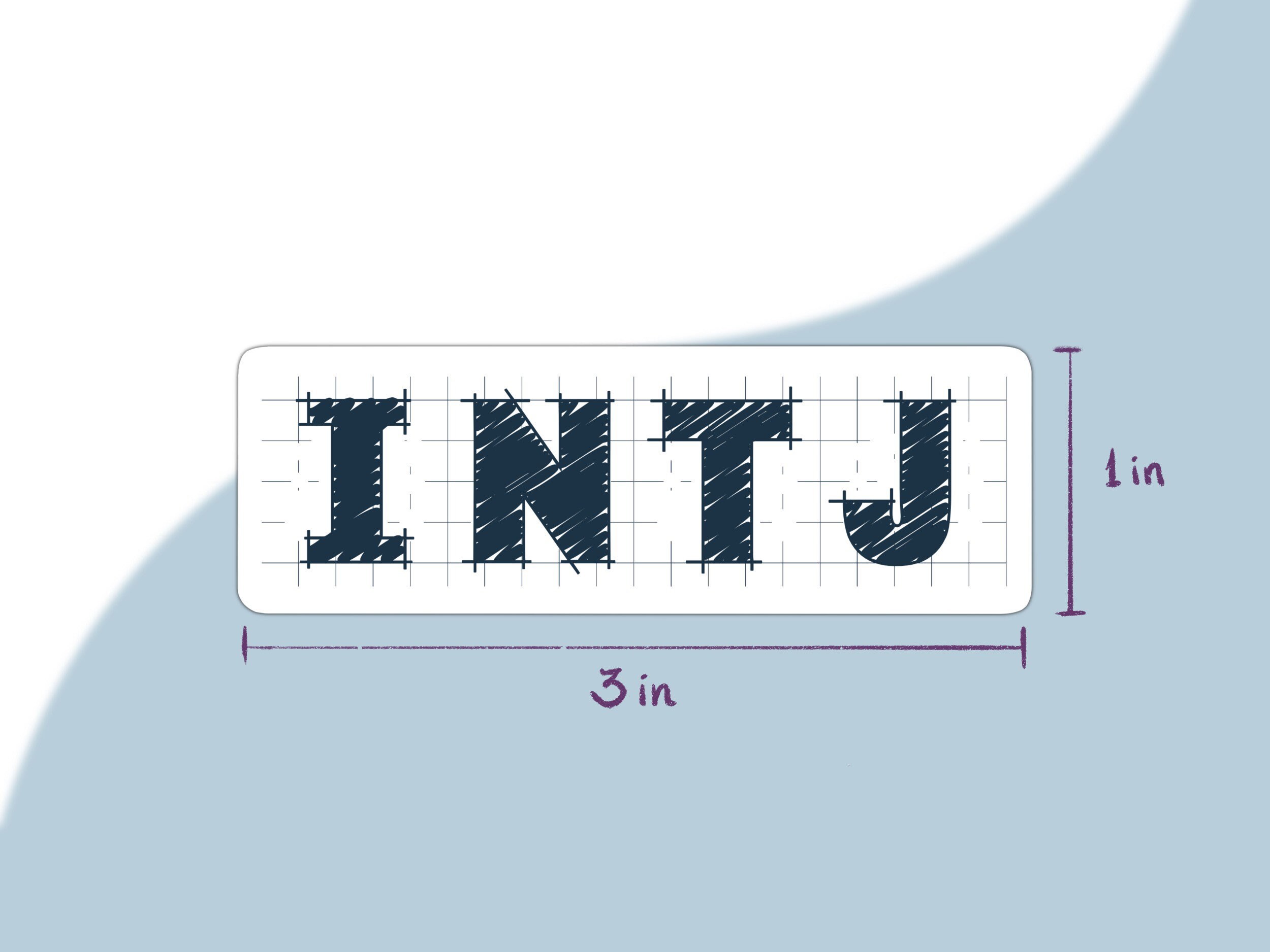 intj - mbti Sticker for Sale by verticalley