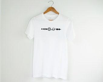 Solar System t-shirt | Show Your Love for Astronomy and the Universe with this Planet-Printed t-shirt