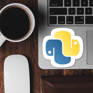 Python Logo Sticker afbeelding 3