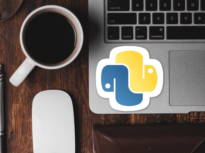 Python Logo Sticker afbeelding 3