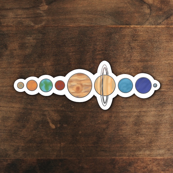 Solar System sticker | Science sticker | Astronomy sticker