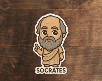 Socrates Vinyl Sticker - Philosophy Decal