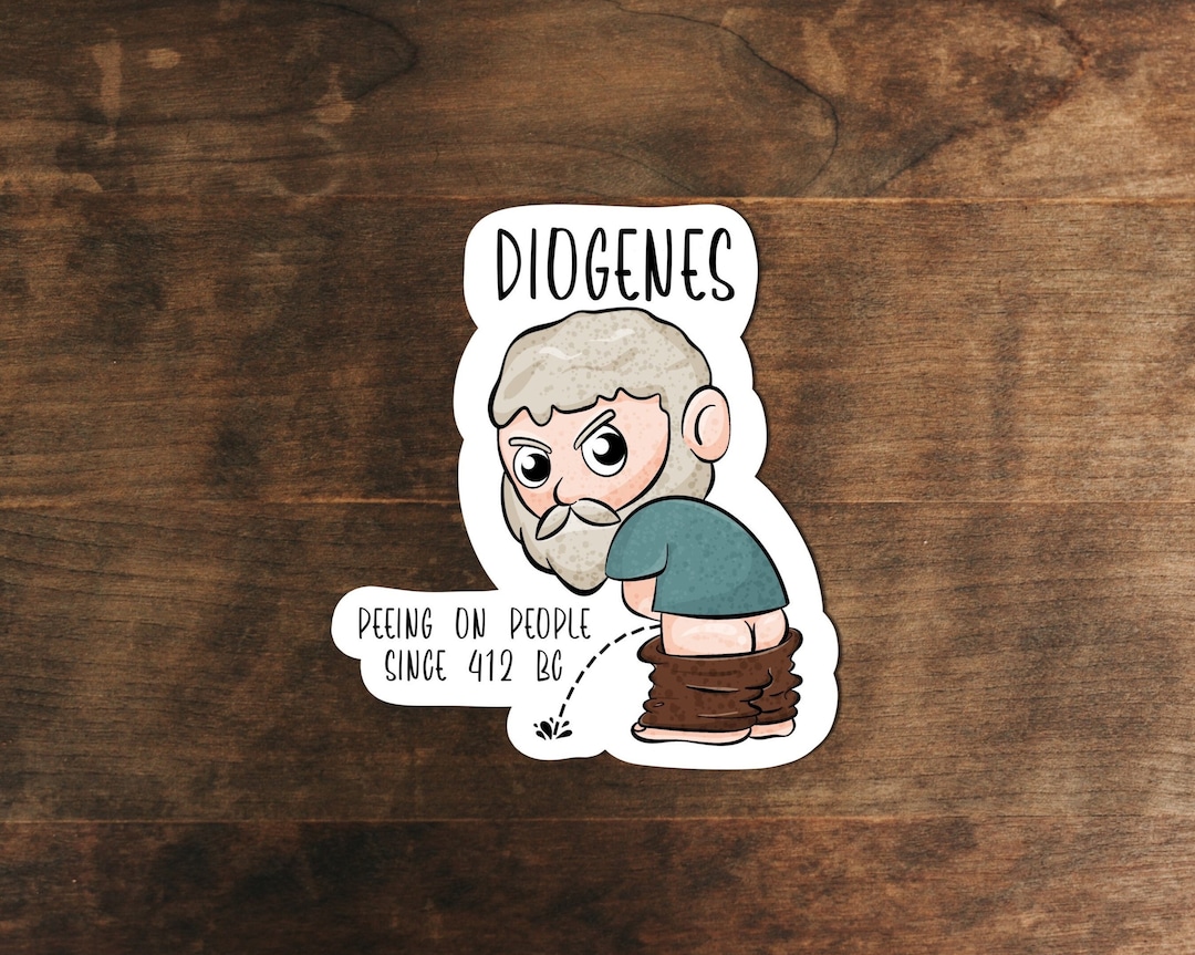 Diogenes the Cynic Sticker | Philosophy Sticker - Etsy
