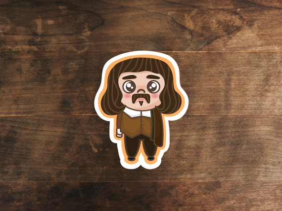 René Descartes Kawaii Sticker Philosophy Sticker - Etsy René Descartes Kawaii Sticker Philosophy Sticker - Etsy
